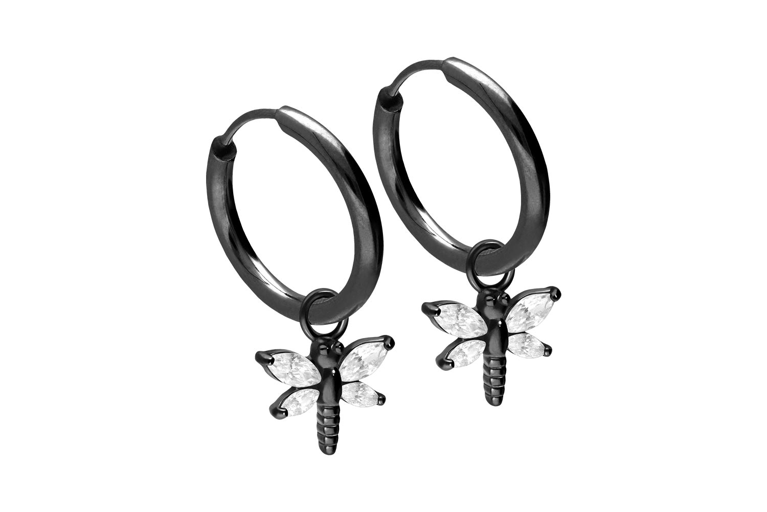 Chirurgenstahl Ohrclicker Creolen LIBELLE von Piercingline